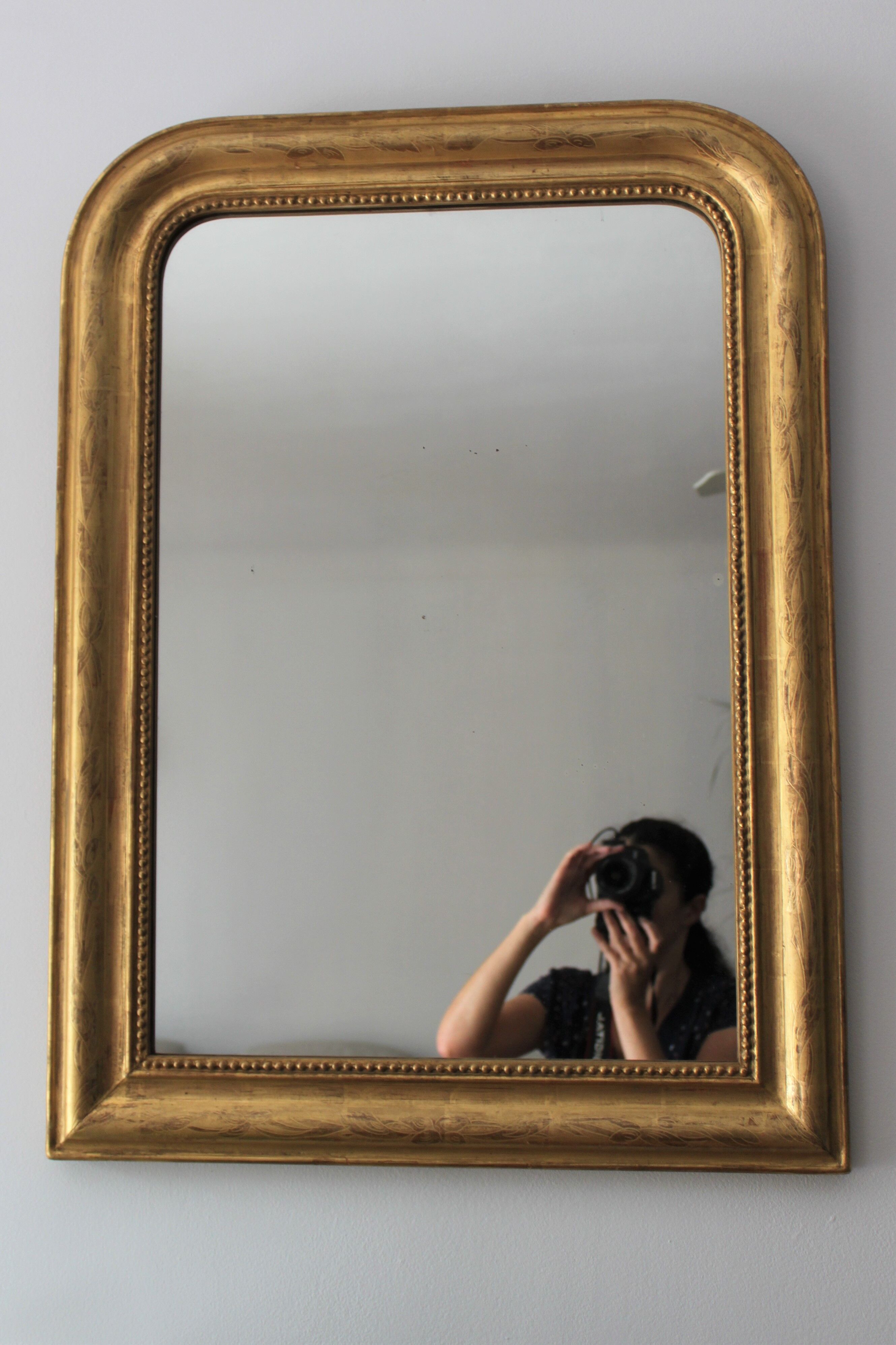 Louis Philippe old mirror dated 1896 59x80cm