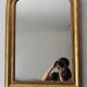 Louis Philippe old mirror dated 1896 59x80cm