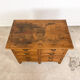 Vintage industrial wooden workbench with drawers