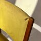Pair of vintage Bow wood chairs for Steiner - Fabric and wood