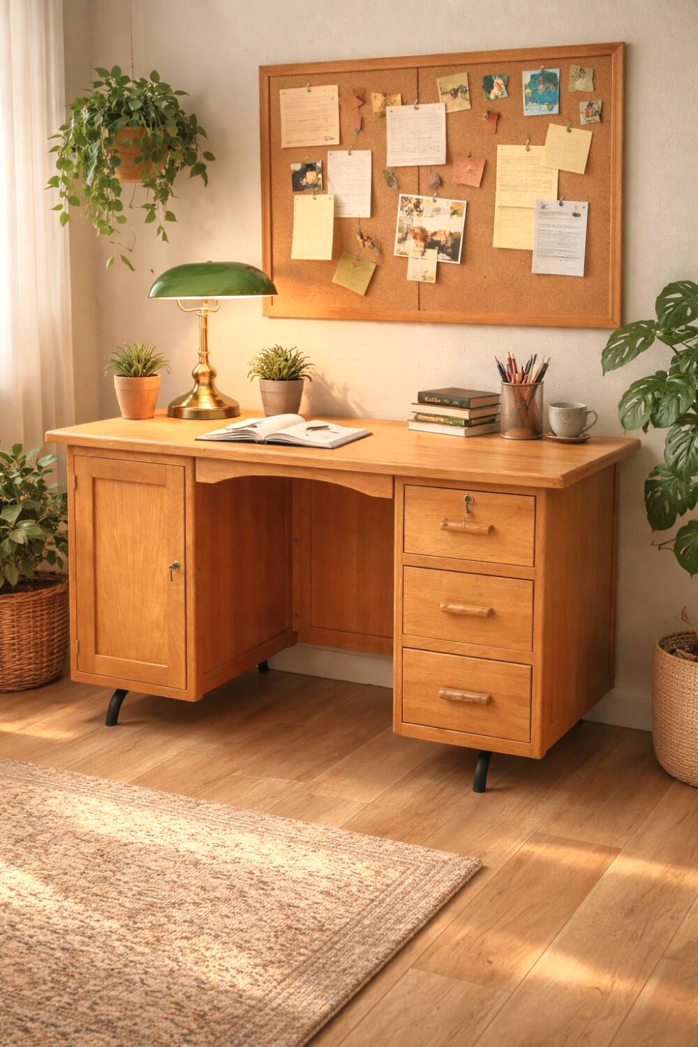 Oak desk