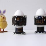 Scandinavian modern Collectable vintage Arabia Kalevala annual egg cups