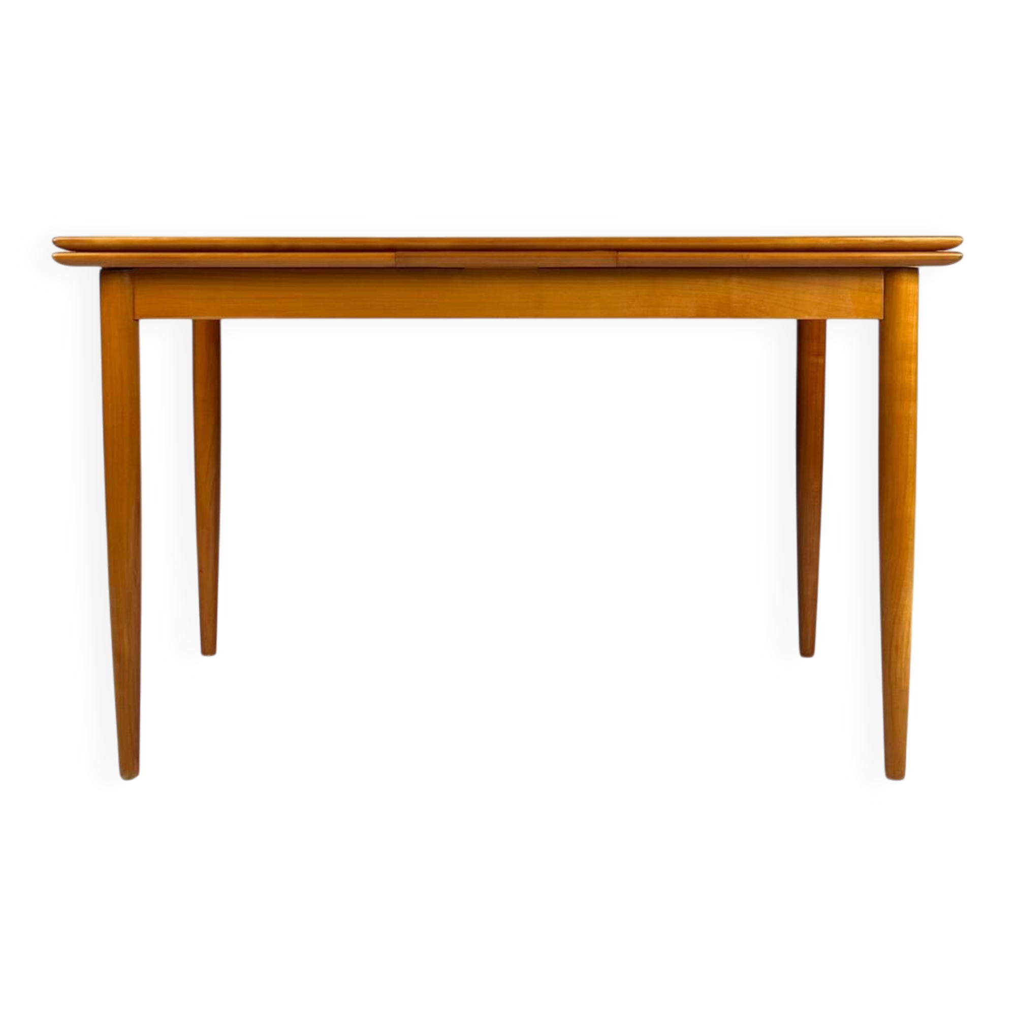 Vintage Cherrywood Dining Table Extendable 1960s Mid-Century