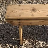Rustic wooden bench