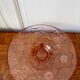 Plate in rosaline - floral patterns
