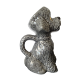 Ceramic carafe pitcher shaped dog poodle year 60/70