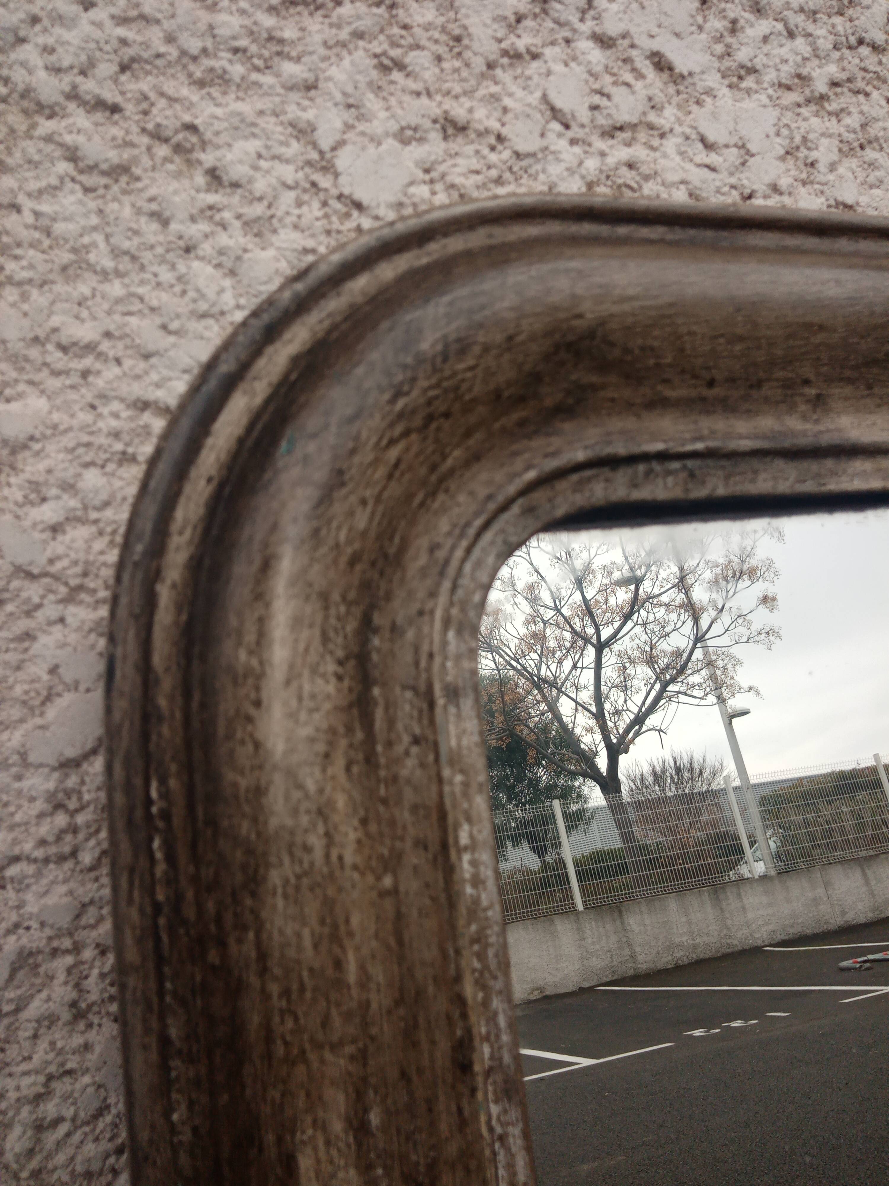 Old mirror louis philippe patinated 106 x 67 cm
