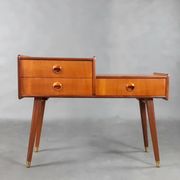 Teak Entrance Cabinet 3 Drawers By Talgø, Scandinavian Mid-Century 1960s