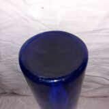 Blue glass vase