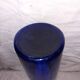 Vase en verre bleu