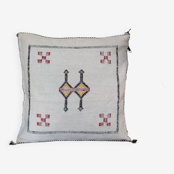 Berber Cushion Sabra White Tibal Motifs