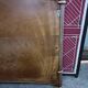 Miroir mural vintage en bambou et cannage, glace biseautée