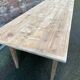 Incredible 400 cm farm table in fir 1900 brasserie natural raw wood