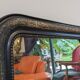 Louis Philippe black and gold mirror 108 x 77 cm