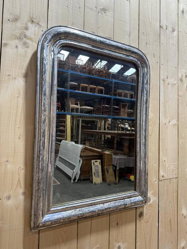 Miroir époque Louis Philippe argenté