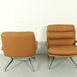 Ensemble de 2 fauteuils lounge Paul Tuttle 'Gamma' pour Strässle, 1970