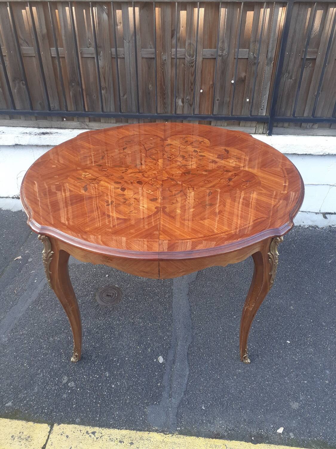 Marquetry dining table