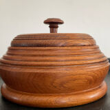 Empty pocket vintage wooden box