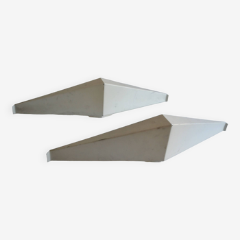 Pair of modernist reconstruction wall lamps