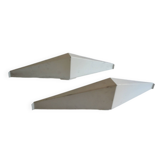 Pair of modernist reconstruction wall lamps