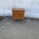 Vintage bedside table, tapered legs