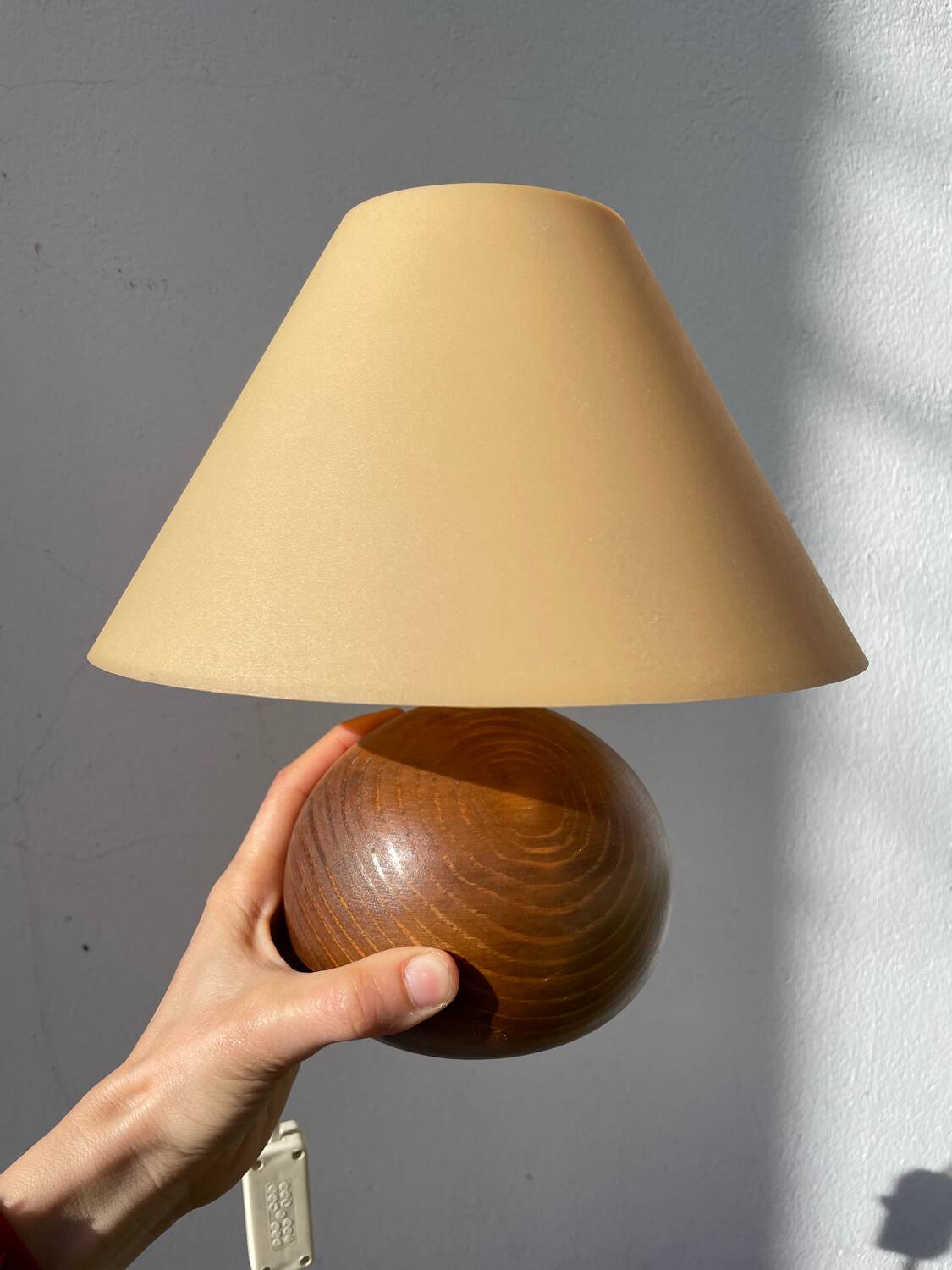 Wooden ball lamp 1980