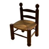 Chaise paillée, 1930-40