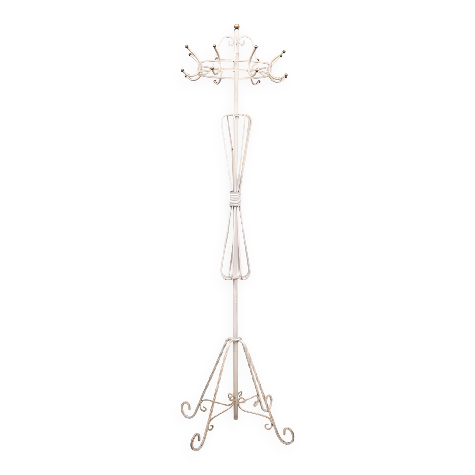 1950s France Provincial Standing Coat Rack