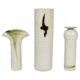 Piet Knepper 3 studio vases in ceramic by Mobach, Netherlands, 1970s