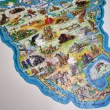 Map of North America, Waddington's shaped Jig-Map, puzzle, 54 x 59 cm