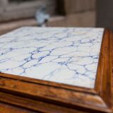 Wooden and ceramic sellette, 1920