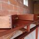 Modernist mahogany desk DLG Maxime Old – Hourglass handles (1940)