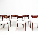 Set of six Italian dining chairs