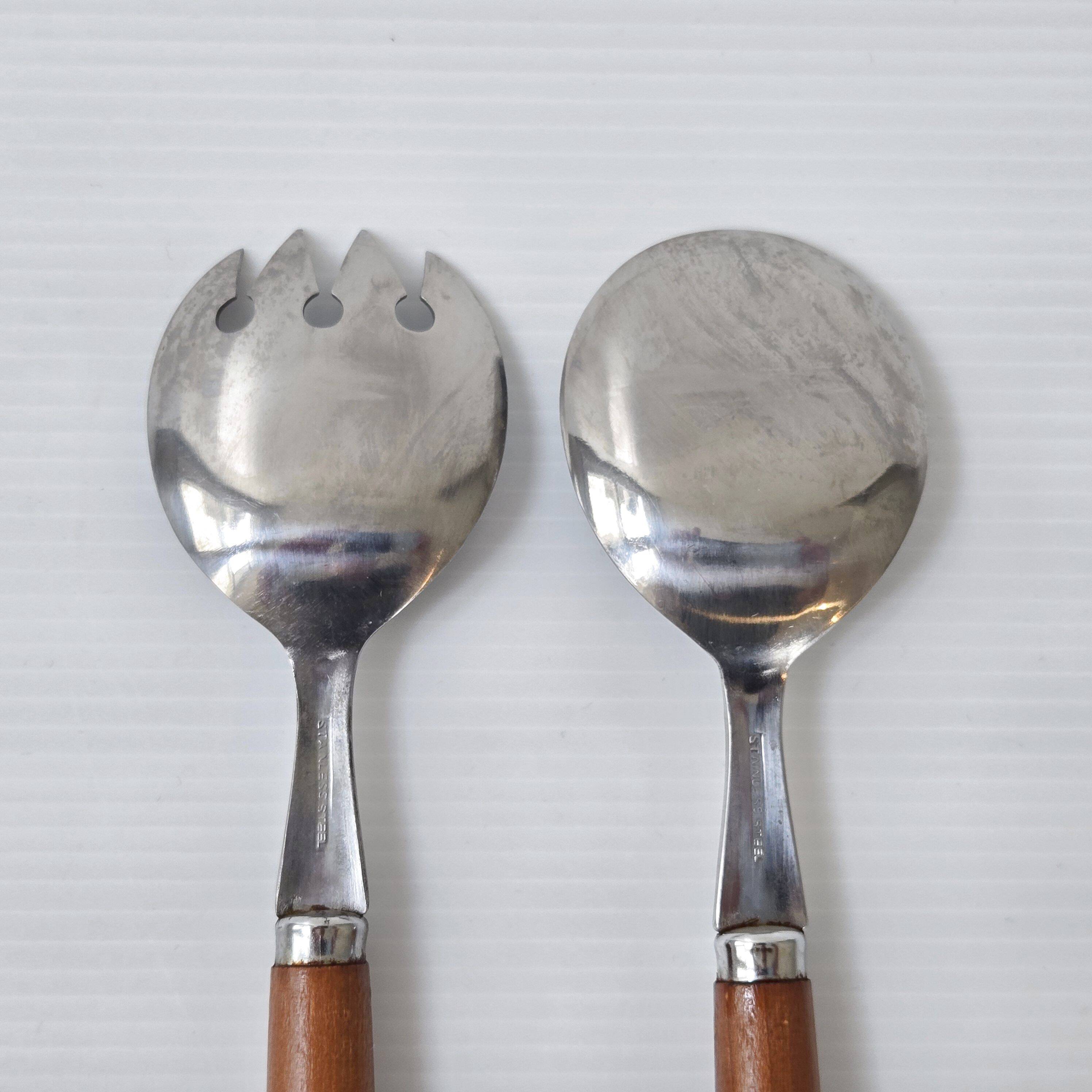 Vintage 1960s salad servers