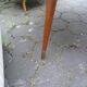 Table basse scandinave des années 50/60 mosaïque laiton