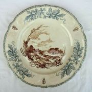 Plate HB Choisy le Roi Louis XIII series model La RIVIERE