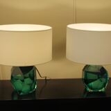 Paire de lampes murano, XX ème