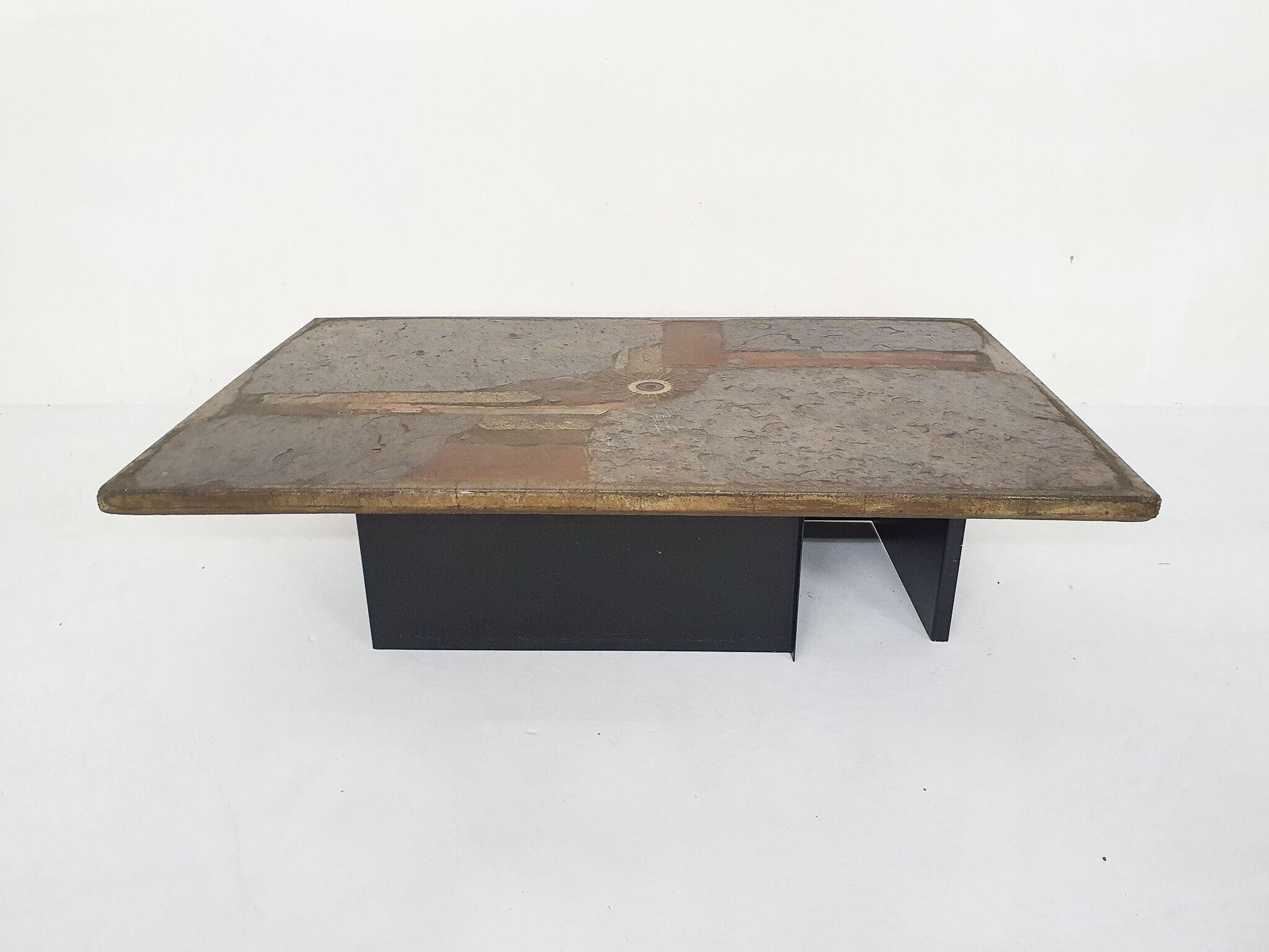 Table basse en pierre Paul Kingma, Pays-Bas 1981