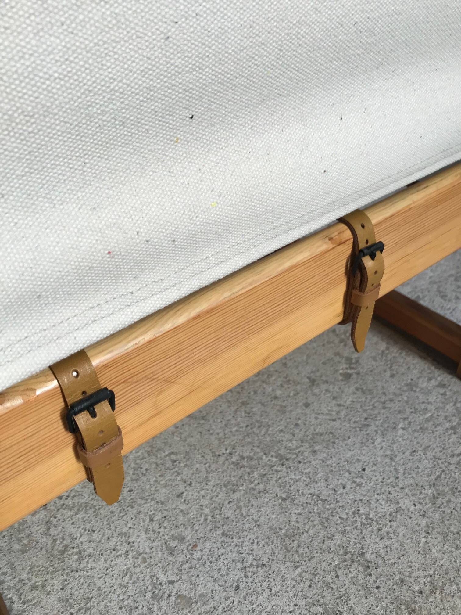 Vintage armchair by Karin Mobring from the 70s, new fabric and straps