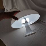 White plastic mushroom lamp