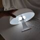 Lampe champignon en plastique blanc