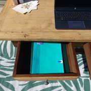 Table bureau en chêne masssif
