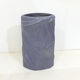 Purple vase, draped ribbons in relief