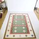 Hand-woven kilim true vintage ethnic wool rug, 70s 80s