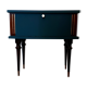 Table de chevet bleu vintage 60s
