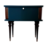 Vintage blue bedside table 60s