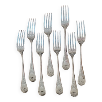 8 Ercuis goldsmith forks