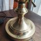 Lampe de bureau banquier en laiton doré