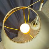 Lampadaire articulé liseuse design 1950 en métal et laiton