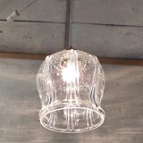 Art Deco portable lamp in glass - mid 20th century